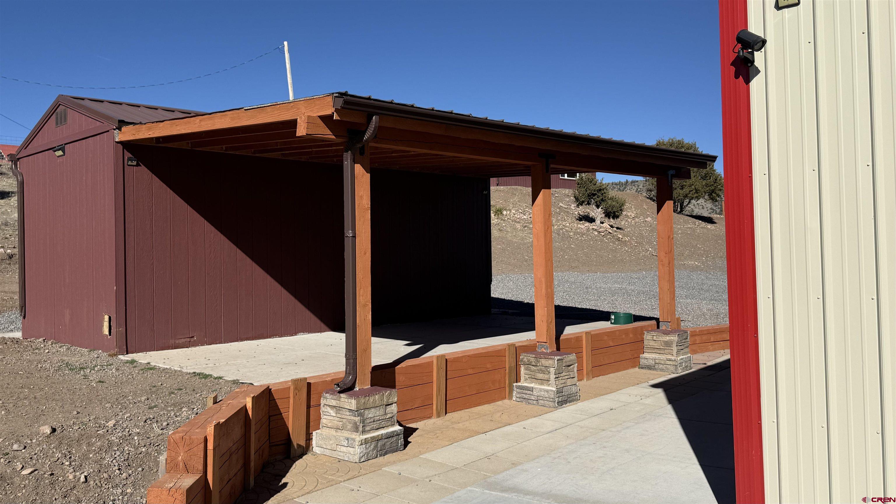 223 Fdr 101 Road Antonito, CO 81120 - Photo 11 of 15 shed with extended eave
