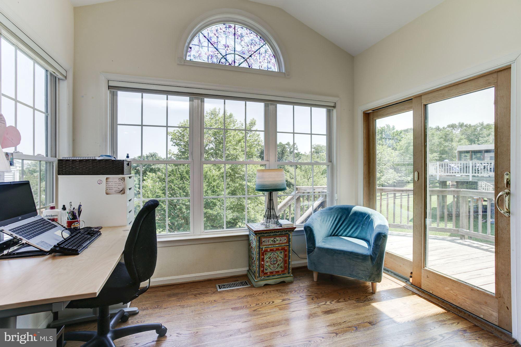 6017 Florey Road Hanover, MD 21076 - Photo 11 of 46 Cozy seating area or Office with Slider to Deck