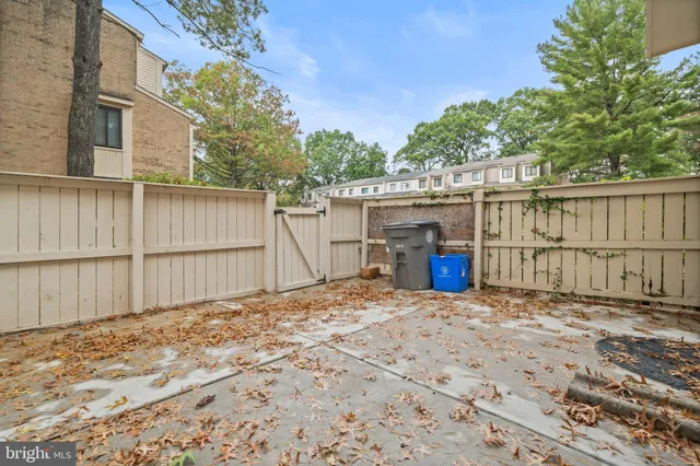 a view of wooden fence