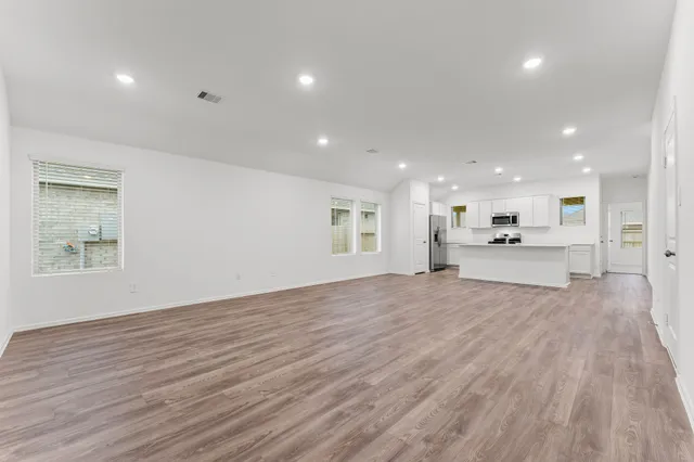 a view of a backyard with a garden