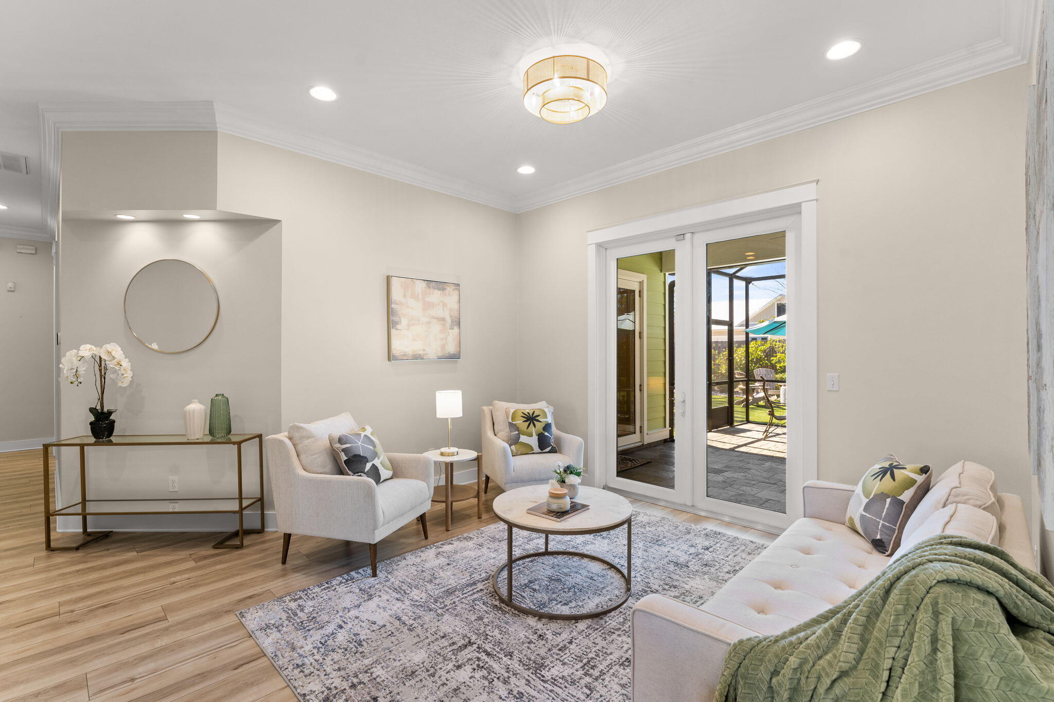 81 Botany Boulevard Santa Rosa Beach, FL 32459 - Photo 7 of 62 a living room with furniture and wooden floor