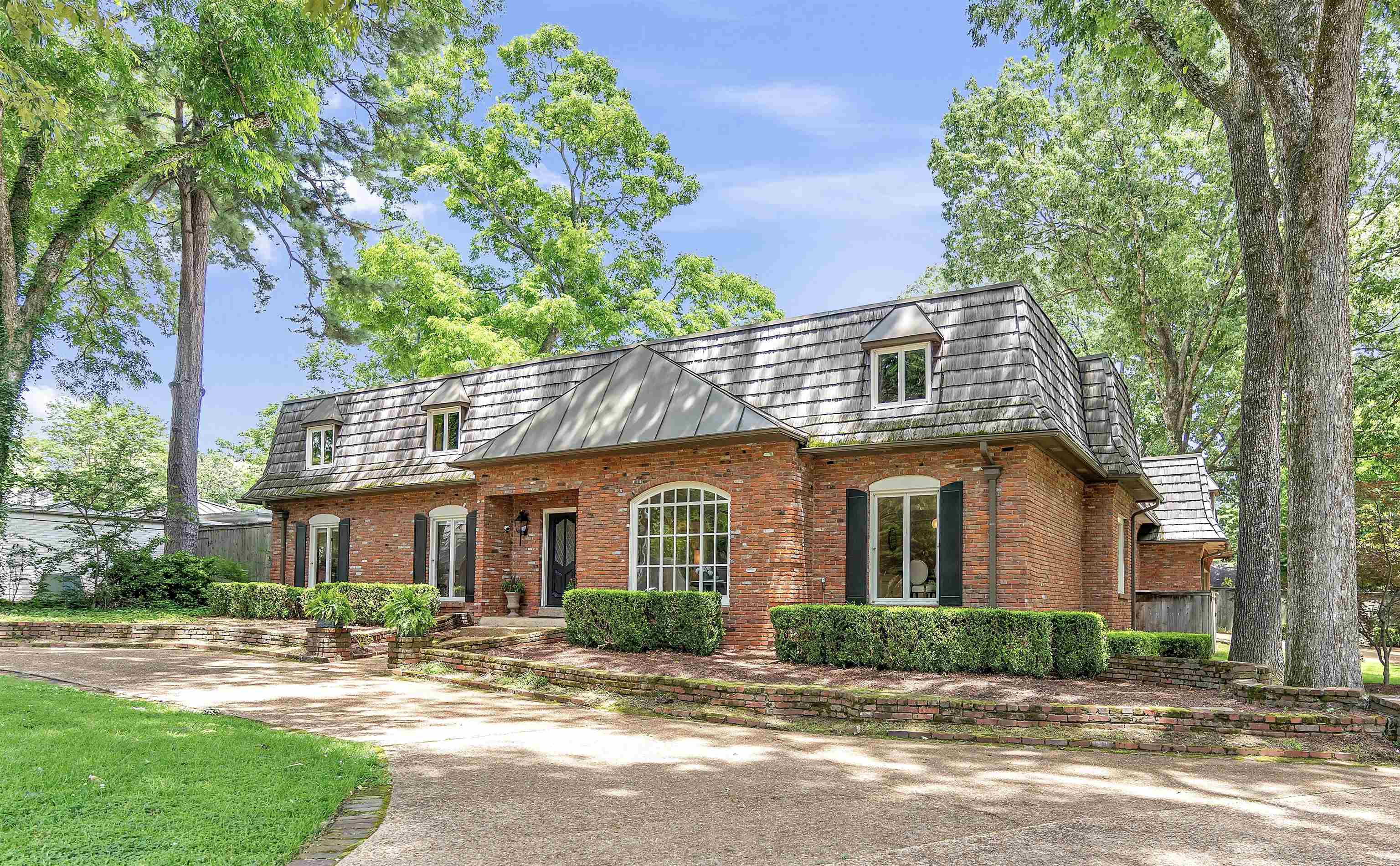 View of front facade with brick siding