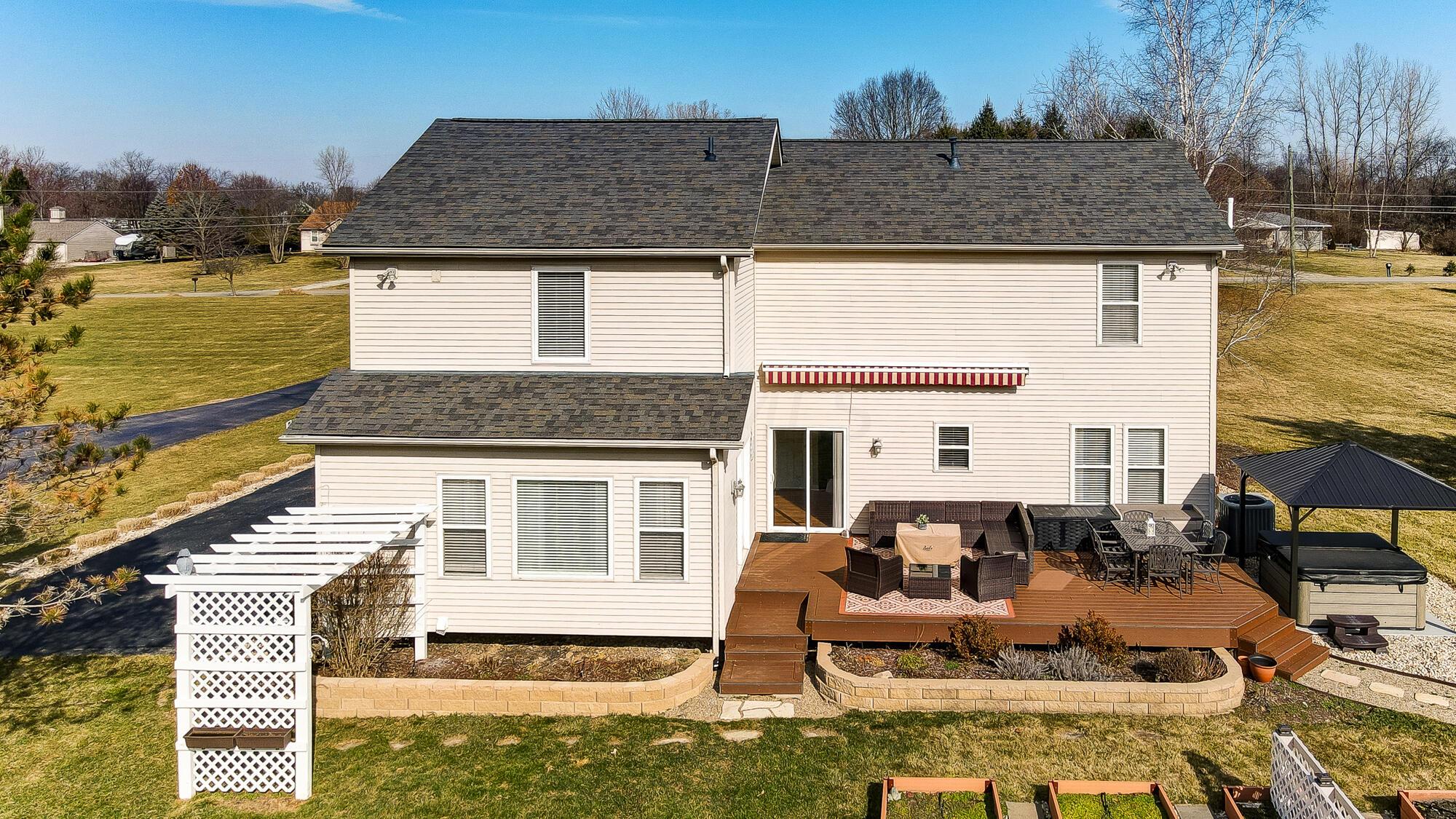 Back view of home