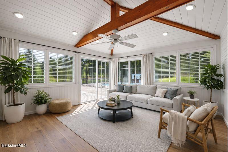 65 Johnson Road Dalton, MA 01226 - Photo 23 of 76 a living room with furniture and potted plants