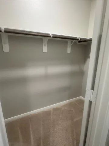 a close view of closet