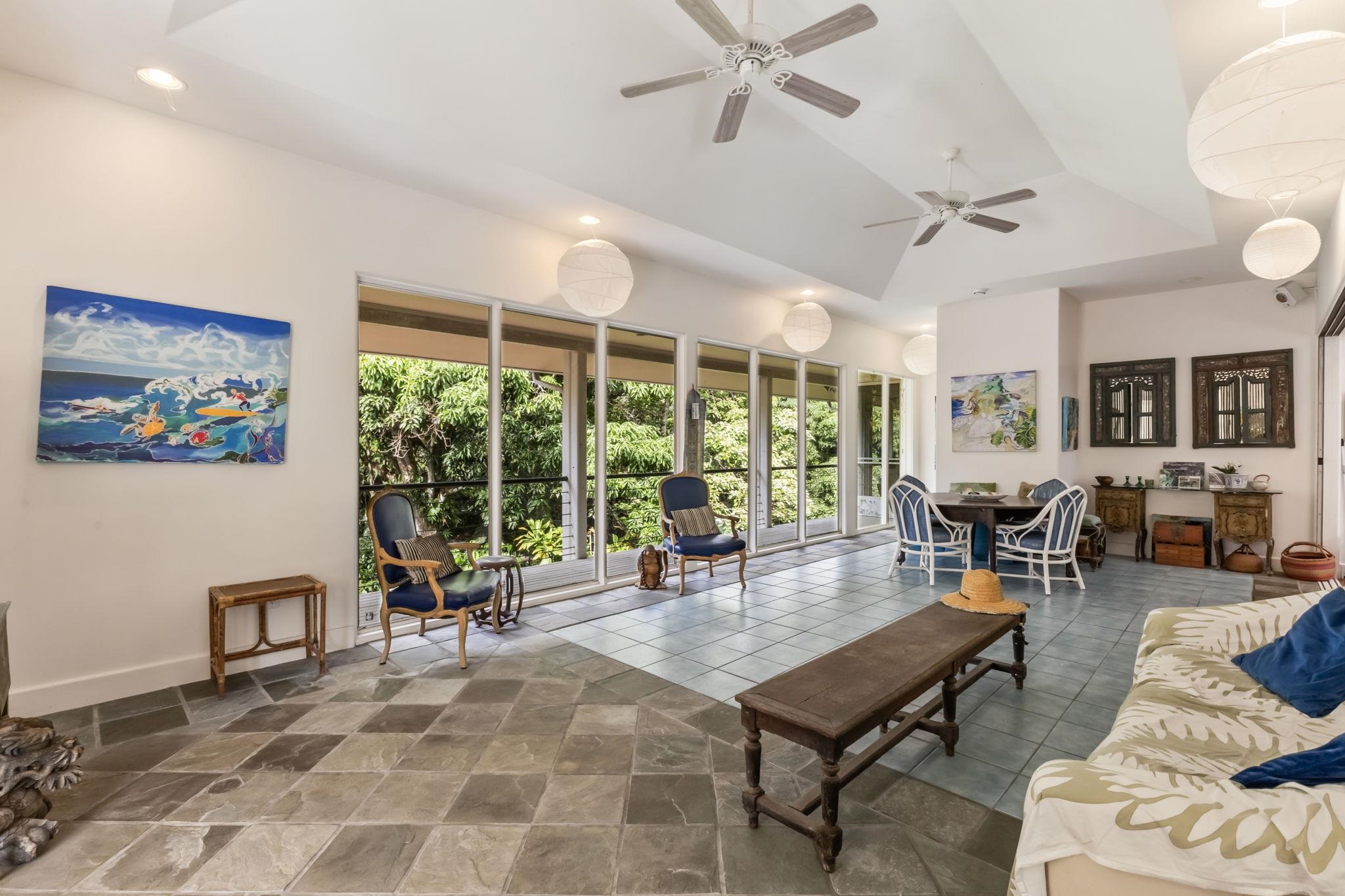 6900 Hana Highway Haiku, HI 96708 - Photo 9 of 50 Main Entry Room and Dining Room