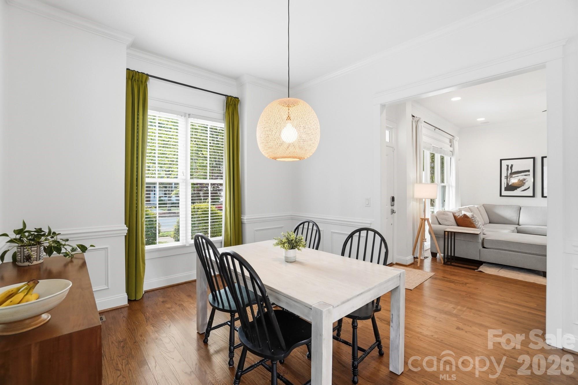4333 Birkshire Heights Fort Mill, SC 29708 - Photo 15 of 48 a view of a dining room with furniture window and wooden floor