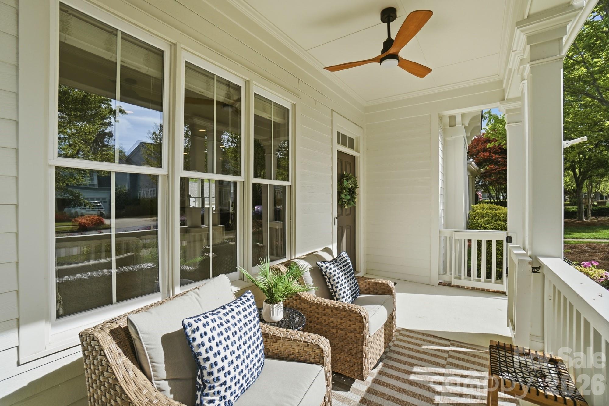 4333 Birkshire Heights Fort Mill, SC 29708 - Photo 3 of 48 a balcony with furniture and window