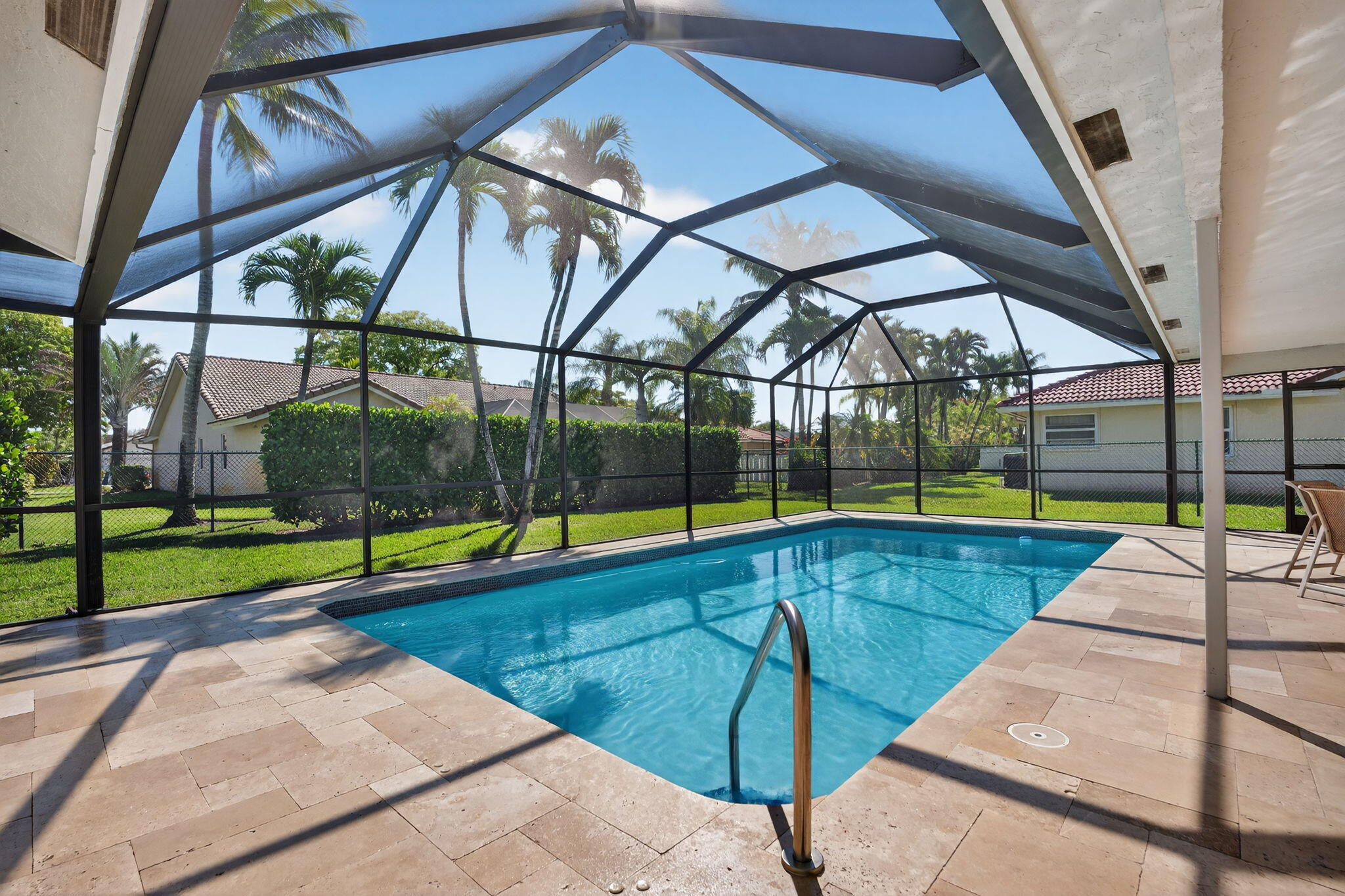 5111 Northwest 85th Road Coral Springs, FL 33067 - Photo 42 of 47 a view of yard with swimming pool