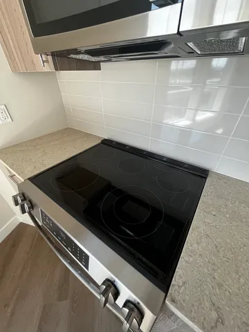 a close up of a stove