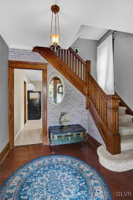 511 Brown Street Stroudsburg, PA 18360 - Photo 4 of 33 a view of entryway and hall with wooden floor