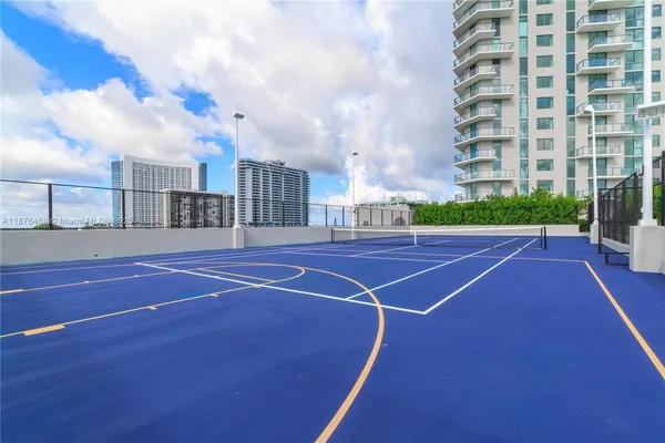 a view of a tennis court