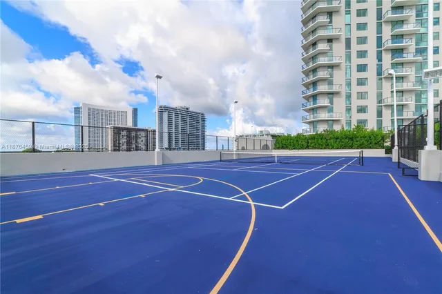 a view of a tennis court