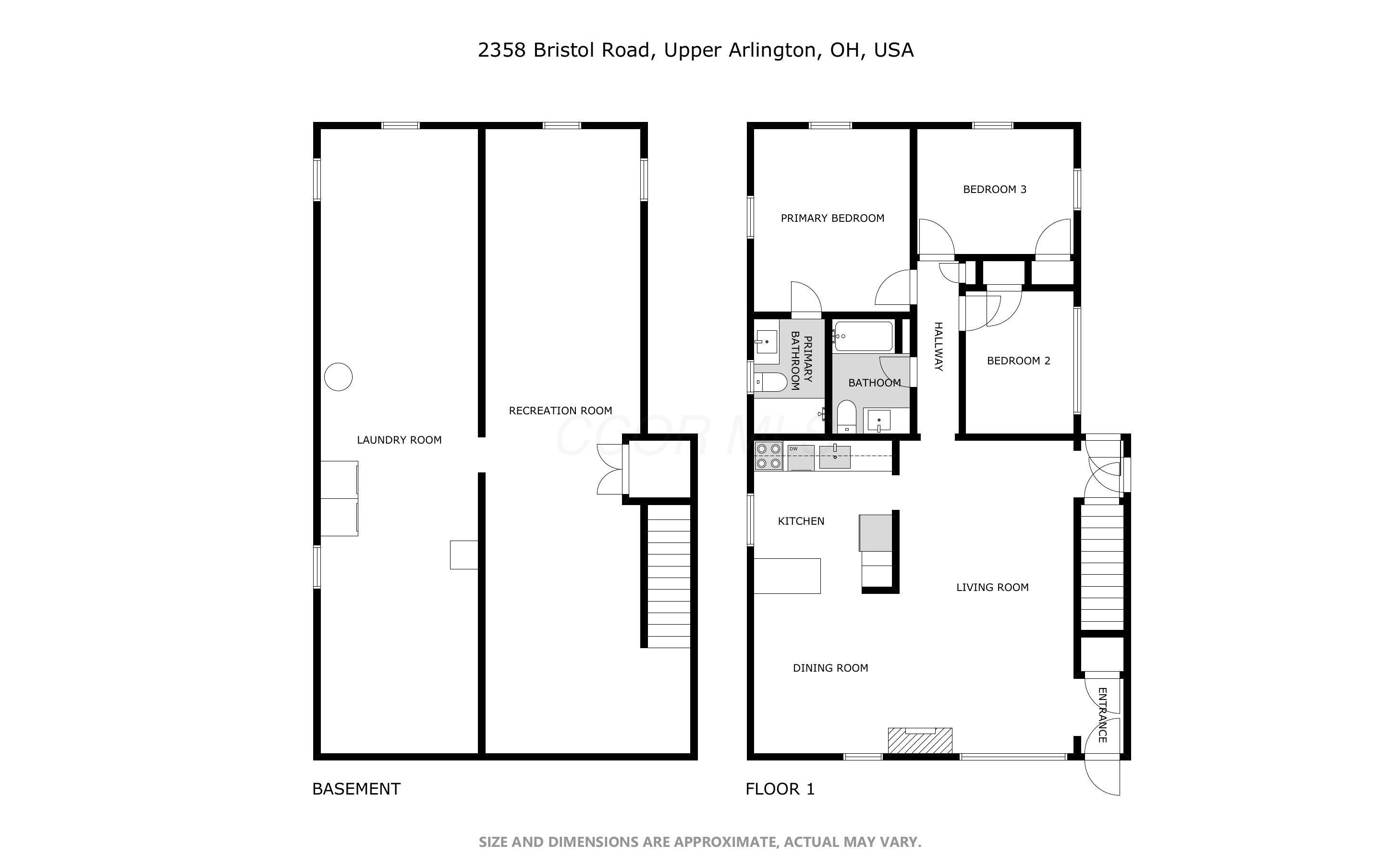 2358 Bristol Road Columbus, OH 43221 - Photo 40 of 40 Floor Plan