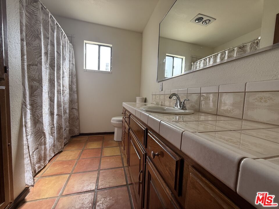 33931 Hanawalt Road Agua Dulce, CA 91390 - Photo 16 of 22 a bathroom with a sink and a mirror