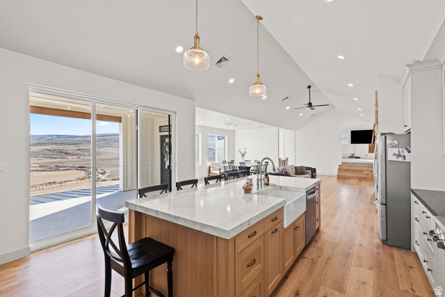 2920 West Temple Cyn Road Laketown, UT 84038 - Photo 17 of 69 Beautiful apron sink with air switch for disposal