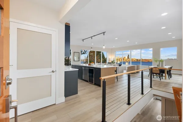 a kitchen with kitchen island granite countertop lots of counter top space