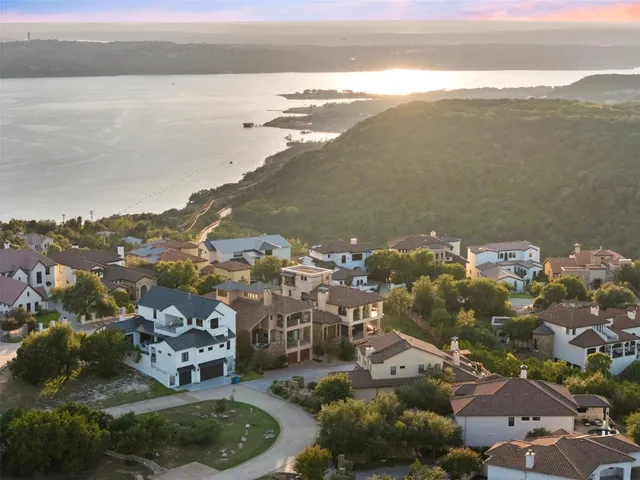 a view of lake and mountain