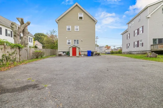 a view of street with large building