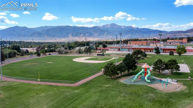 a view of outdoor space and mountain view