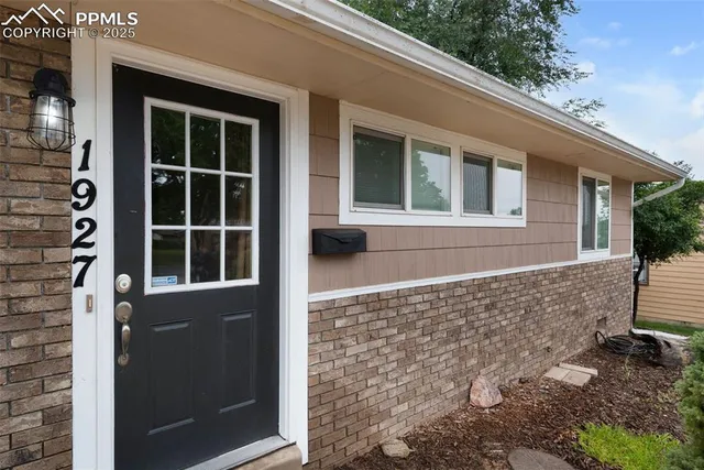 a view of a house with a window