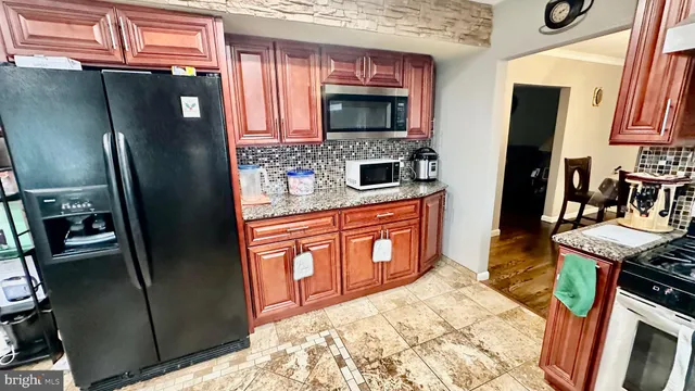 a living room with furniture and a couch