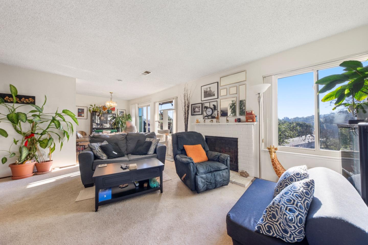46 Grass Court Novato, CA 94949 - Photo 20 of 21 a living room with furniture and a fireplace