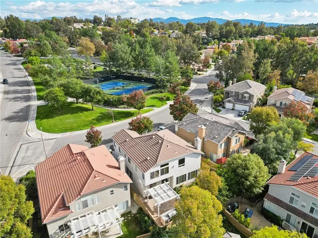 a view of an outdoor space with pool