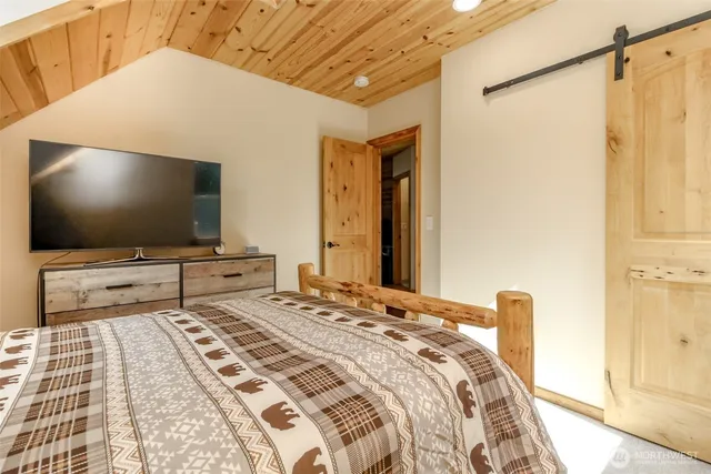 a room with furniture