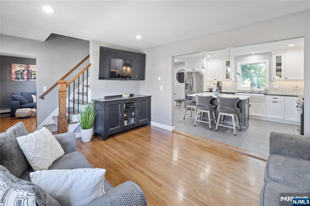 34 William Street Wallington, NJ 07057 - Photo 16 of 26 a living room with furniture and wooden floor