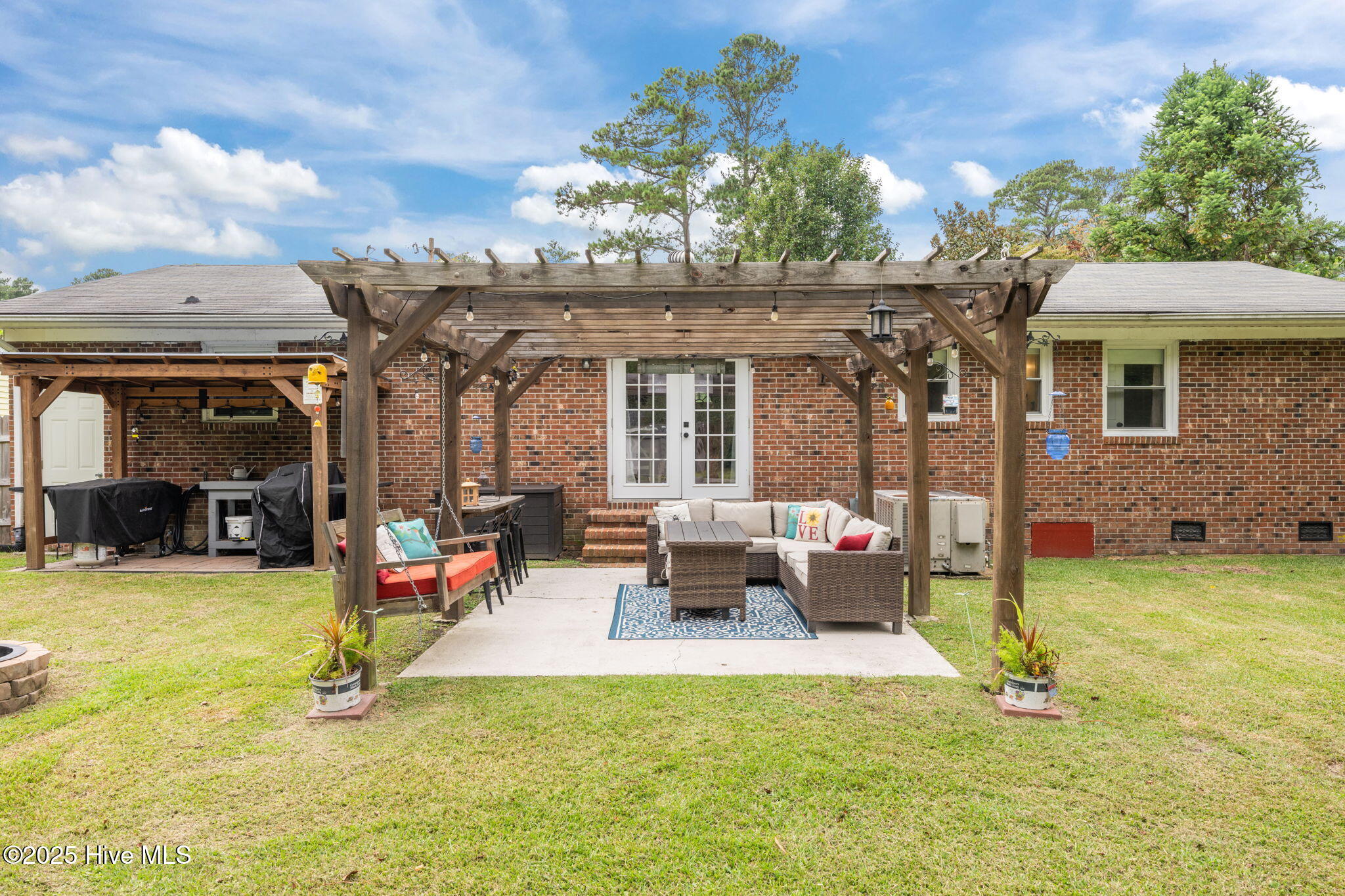 231 Church Road Havelock, NC 28532 - Photo 30 of 35 back yard patio, pergola, grill cover