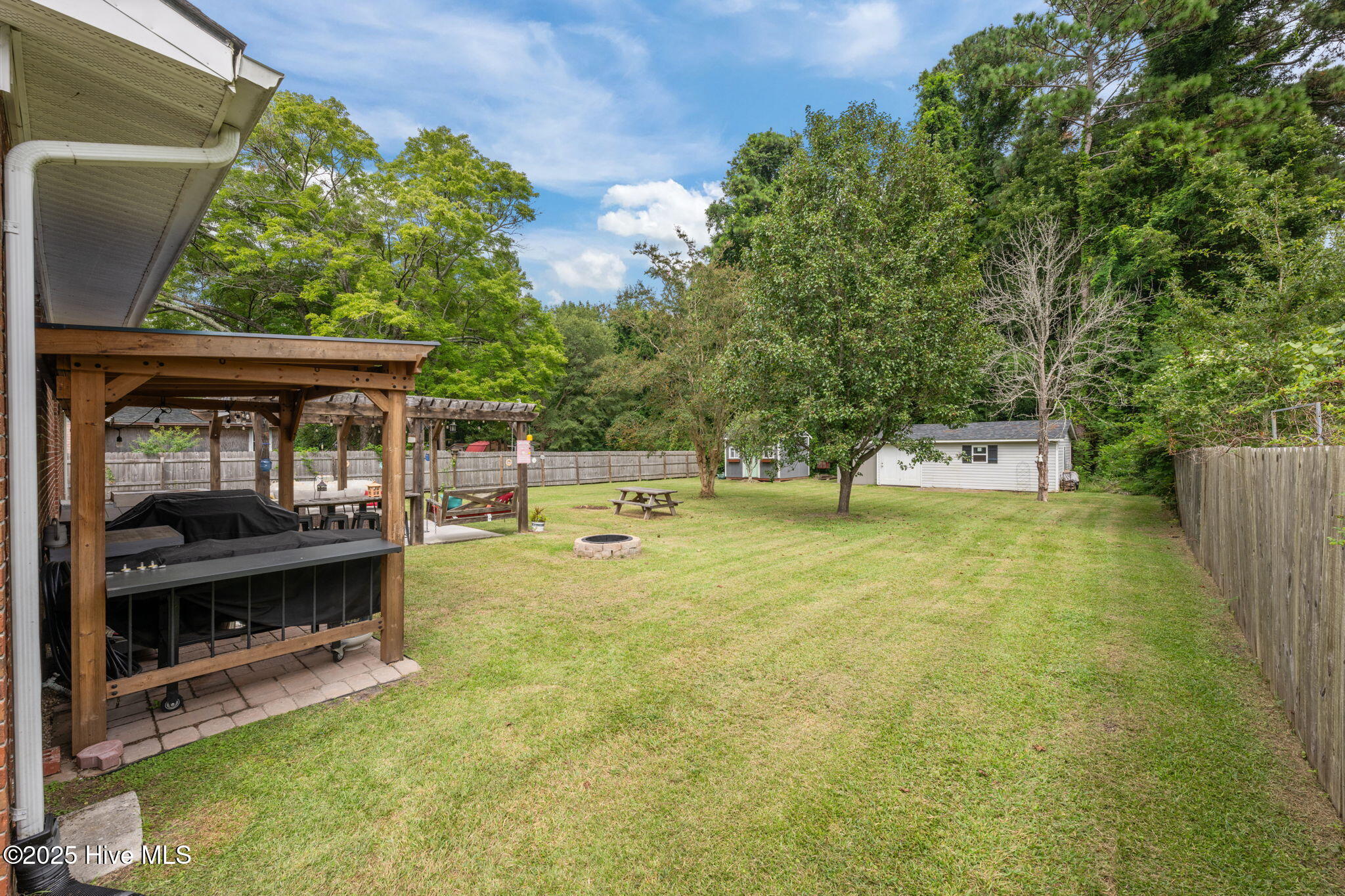 231 Church Road Havelock, NC 28532 - Photo 32 of 35 grill cover, privacy fenced in back yard