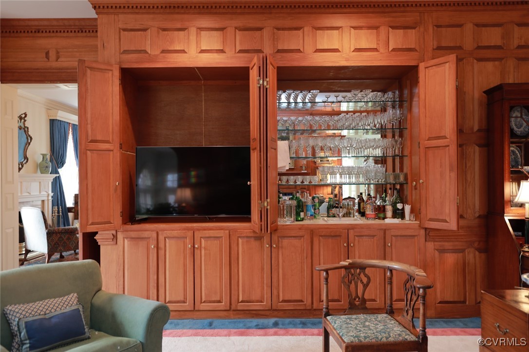 207 Massie Road Richmond, VA 23221 - Photo 17 of 50 Concealed Entertainment Center and Wet Bar. Storag