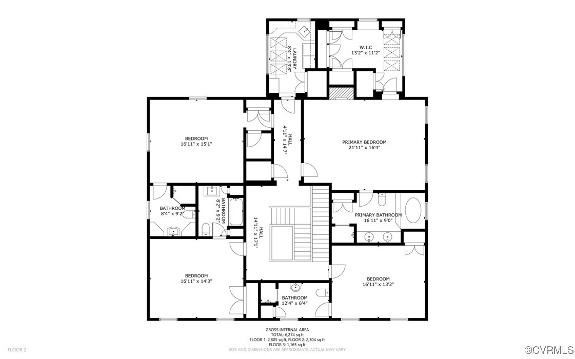207 Massie Road Richmond, VA 23221 - Photo 49 of 50 Second Floor. Rooms may not be labeled the same as