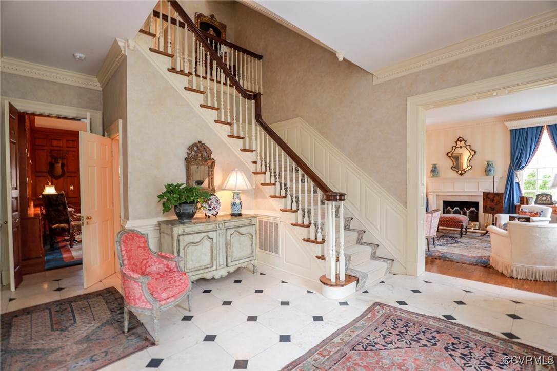207 Massie Road Richmond, VA 23221 - Photo 6 of 50 Limestone floor with slate accent corners. Double