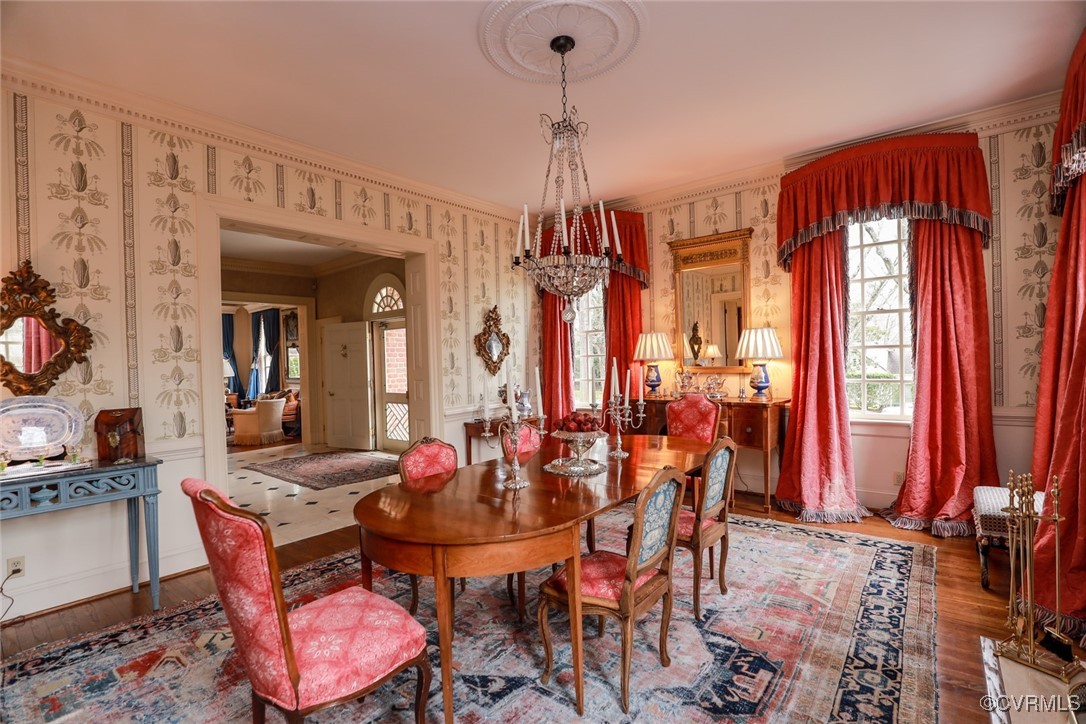 207 Massie Road Richmond, VA 23221 - Photo 10 of 50 Formal Dining Room. Window treatments and chandeli