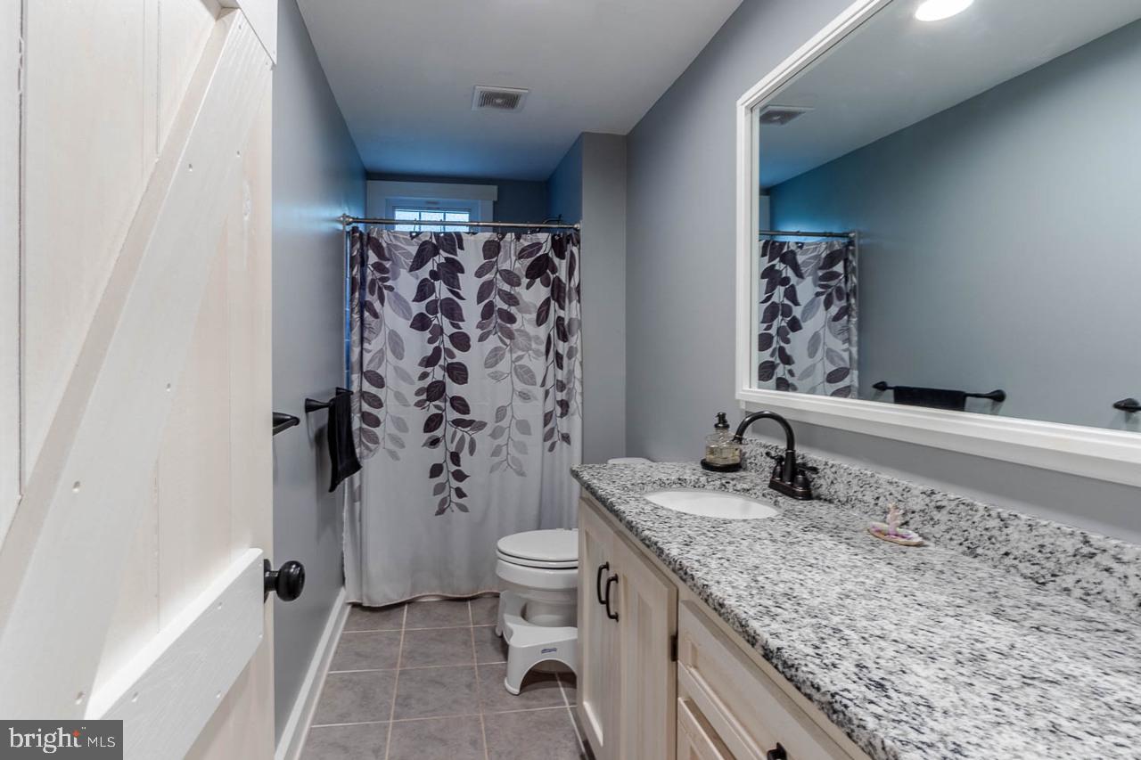 1834 Decker Hollow Road Tyrone, PA 16686 - Photo 26 of 40 a bathroom with a granite countertop sink toilet and shower