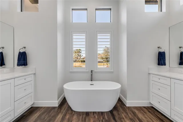 a view of a lake in middle of the town