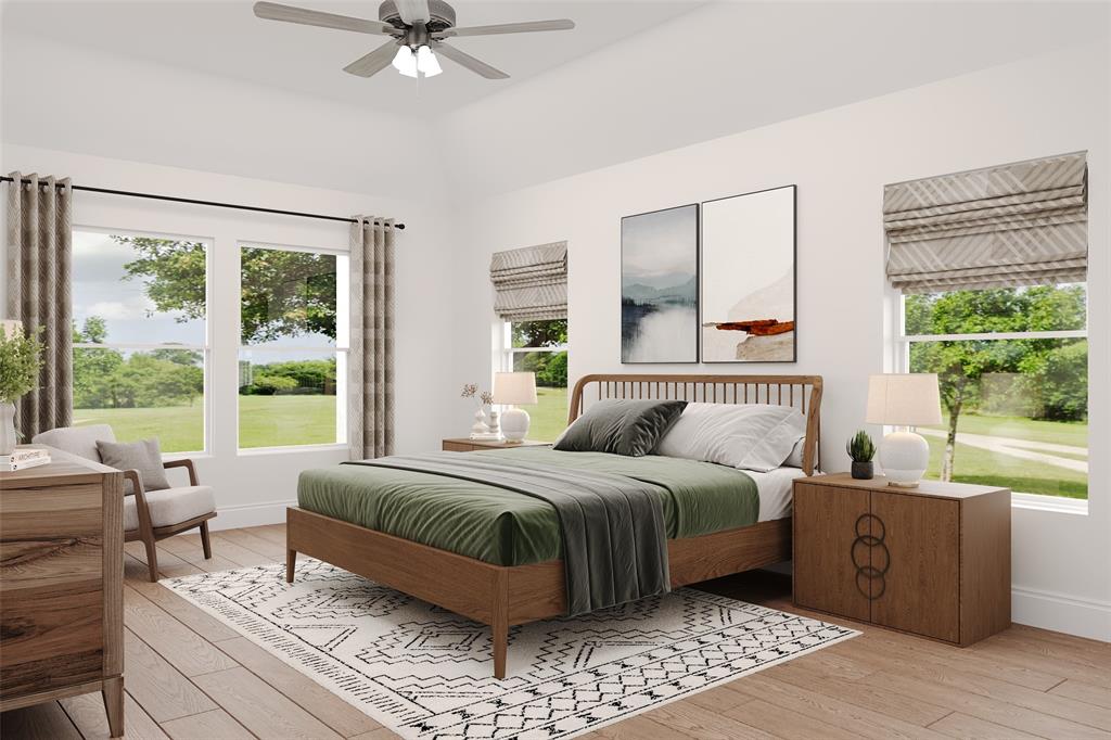 8712 Saratoga Street Pilot Point, TX 76258 - Photo 4 of 7 a bedroom with a large bed and a large window