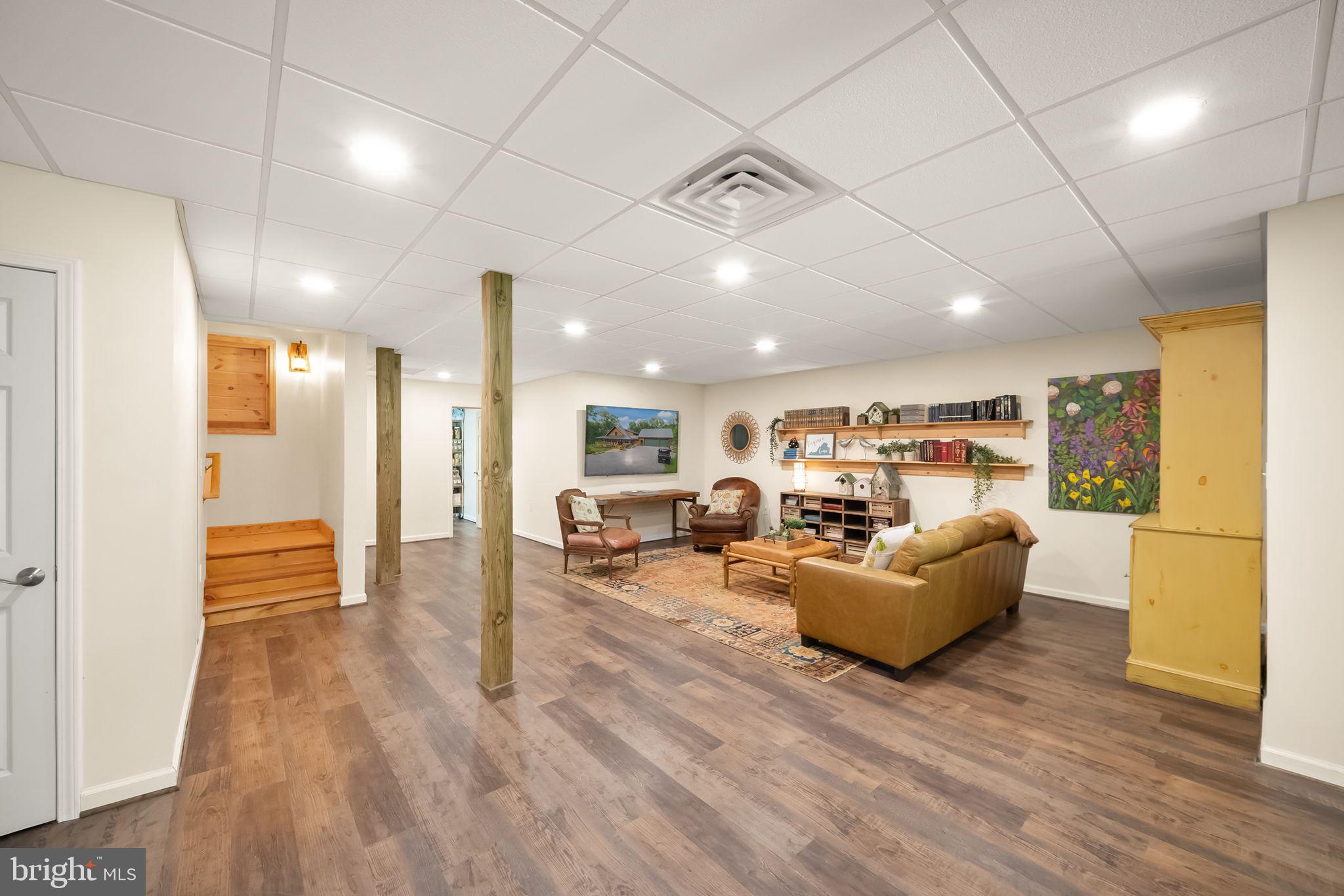 4020 Millwood Road Boyce, VA 22620 - Photo 65 of 132 Finished basement with 12 ft ceilings.