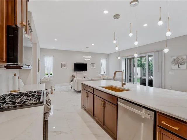 a view of a hallway with the entryway