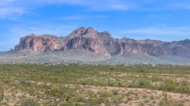 a view of mountain with sunset view