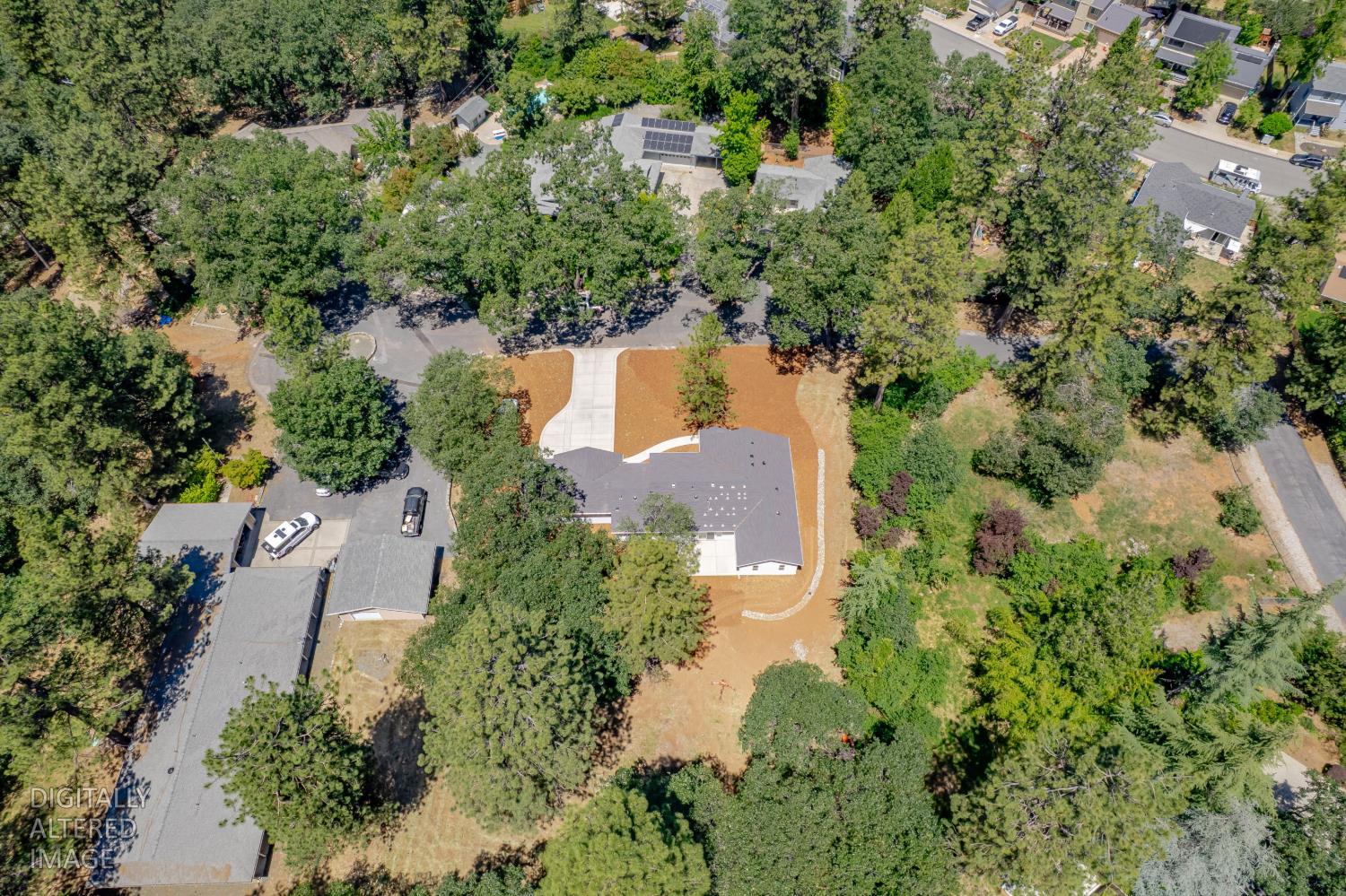 280 Jan Road Grass Valley, CA 95945 - Photo 51 of 66 an aerial view of residential house with outdoor space and trees all around