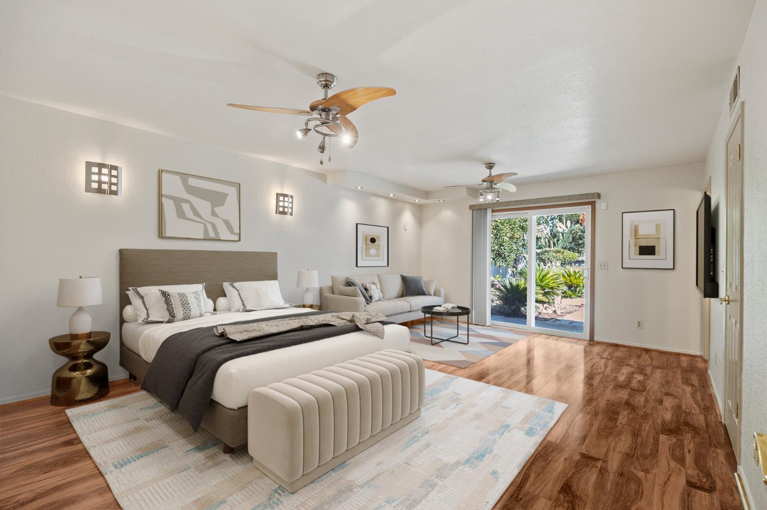 2179 Rall Avenue Clovis, CA 93611 - Photo 48 of 54 a bed room with a bed couch and a window