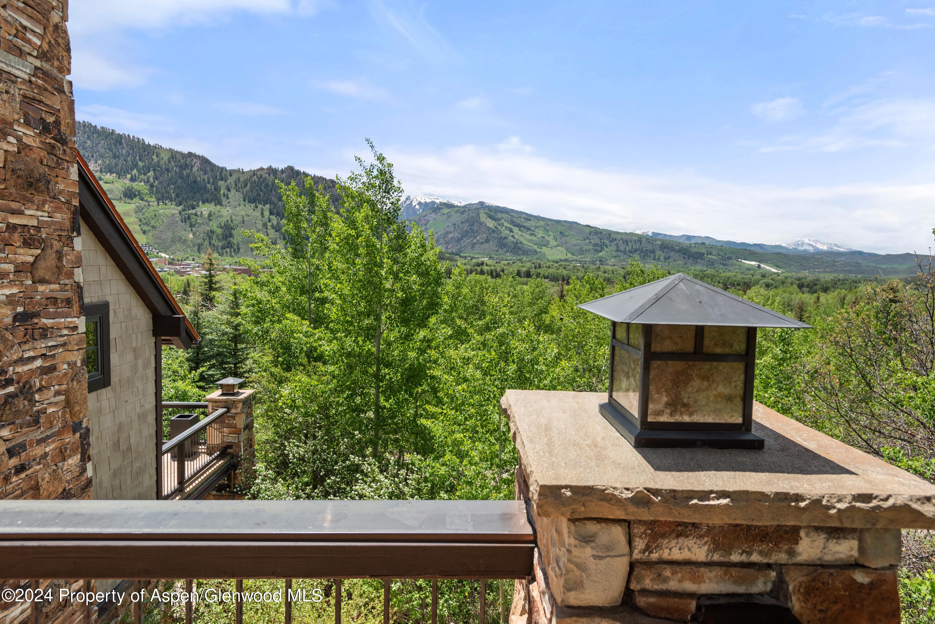 705 Spruce Street Aspen, CO 81611 - Photo 42 of 44 a view of a balcony with chair and a potted plant