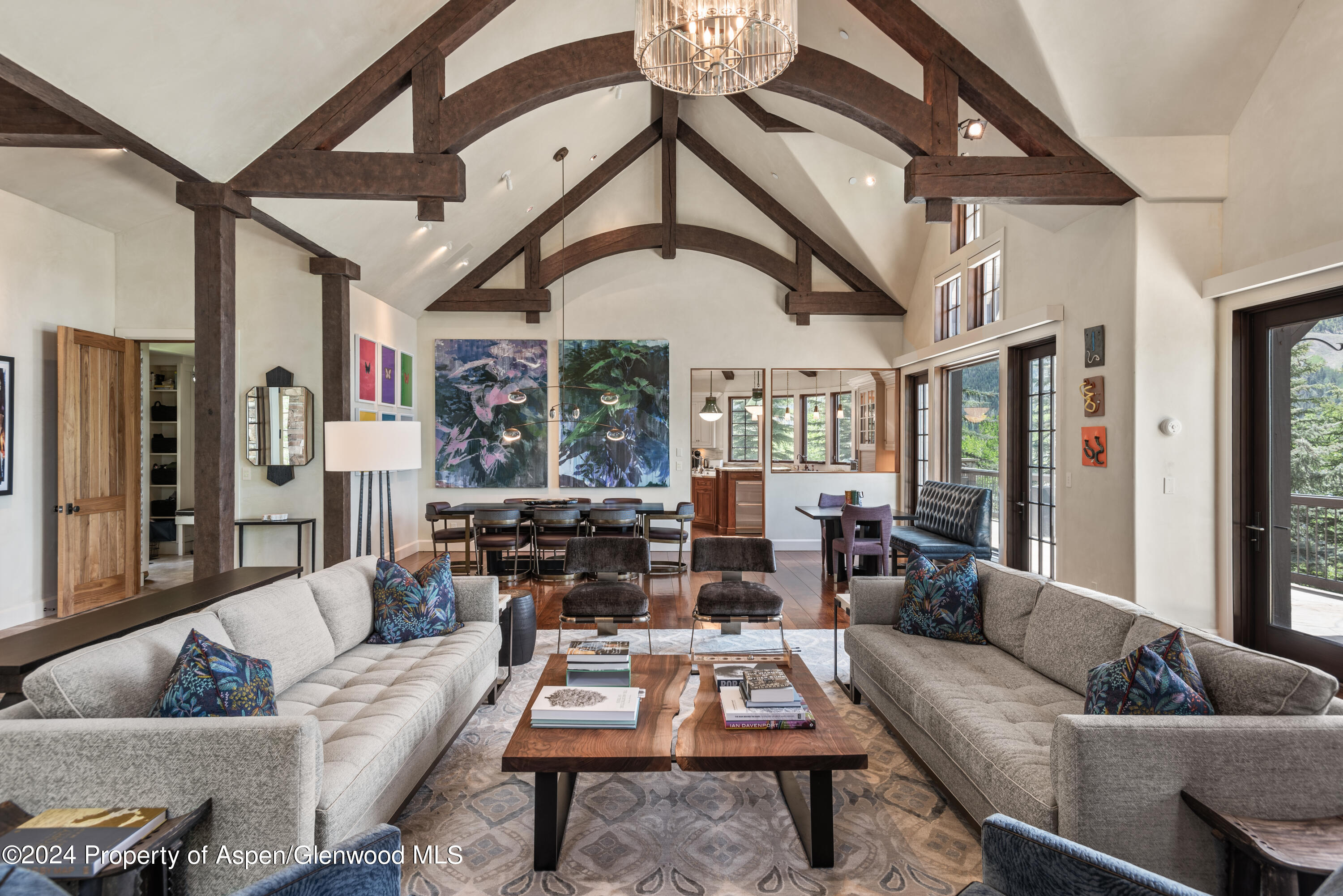 705 Spruce Street Aspen, CO 81611 - Photo 6 of 44 a living room with furniture and a large window