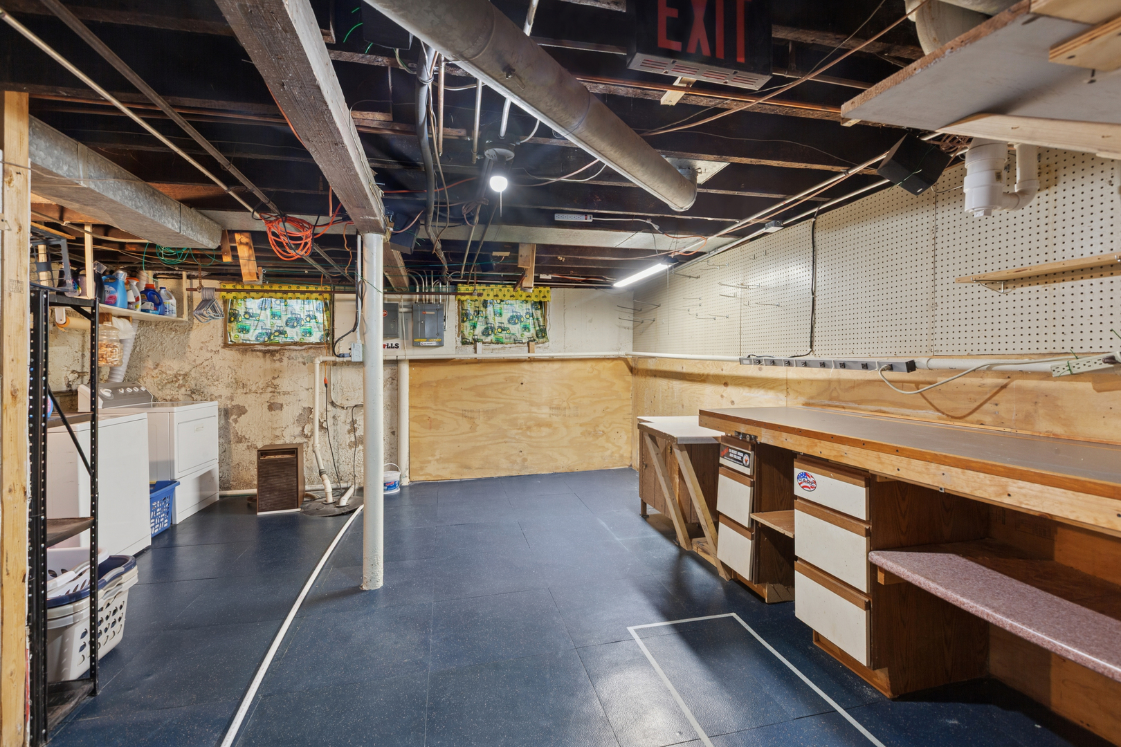 S348 East Street Winfield, IL 60190 - Photo 14 of 23 a view of an empty room with wooden & utility