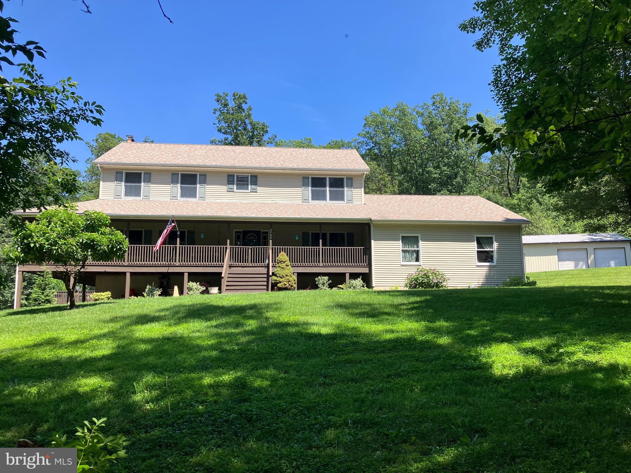 3700 Lehnenberg Road Riegelsville, PA 18077 - Photo 1 of 48 a front view of house with yard and trees