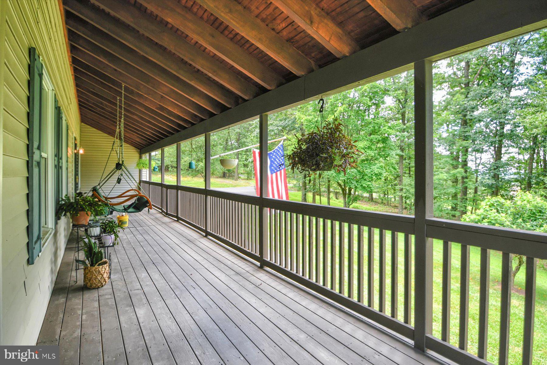 3700 Lehnenberg Road Riegelsville, PA 18077 - Photo 48 of 48 a view of a balcony with wooden floor