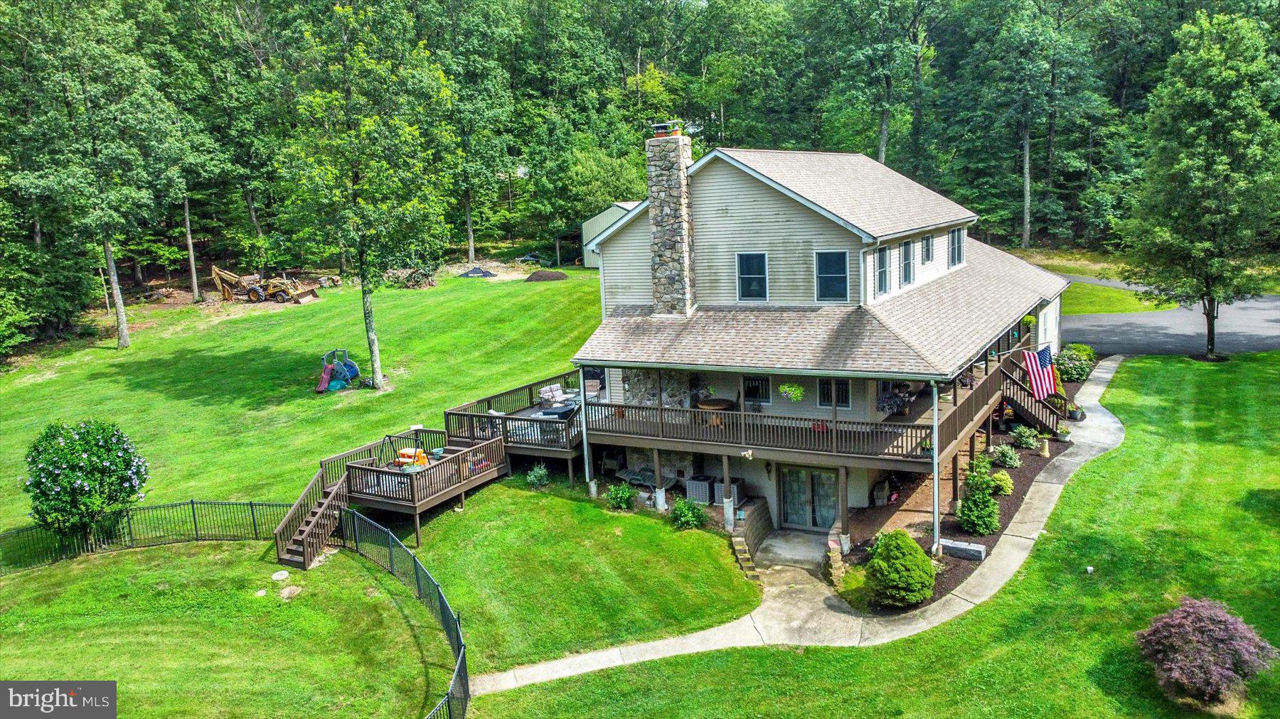 3700 Lehnenberg Road Riegelsville, PA 18077 - Photo 9 of 48 a aerial view of a house with yard and green space